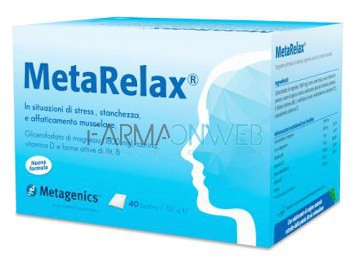 Metagenics MetaRelax New Integratore Alimentare 40 buste