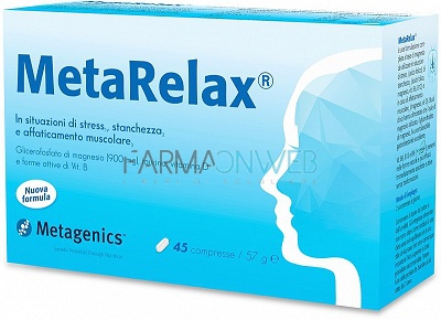 Metagenics MetaRelax New Integratore Alimentare 45 compresse