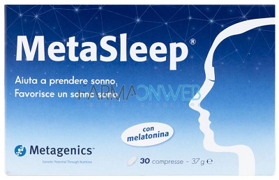 Metagenics MetaSleep Integratore Alimentare con Melatonina 1 mg 30 compresse