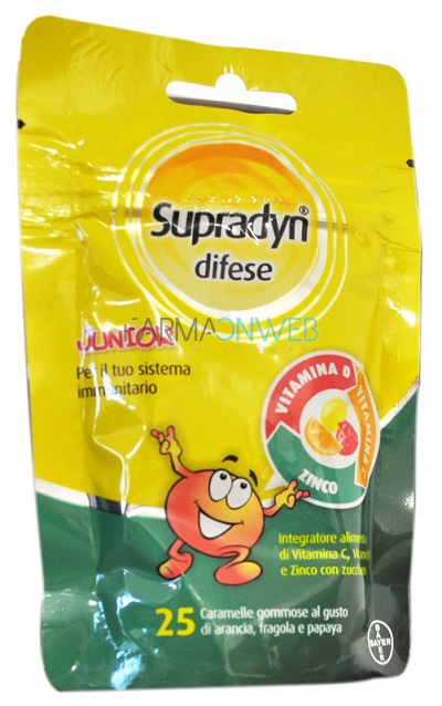 Supradyn Difese Junior Integratore Alimentare 25 caramelle gommose