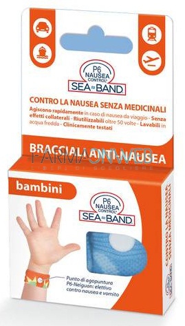 P6 Nausea Control SeaBand Bracciale per Nausea da Viaggio Bambini