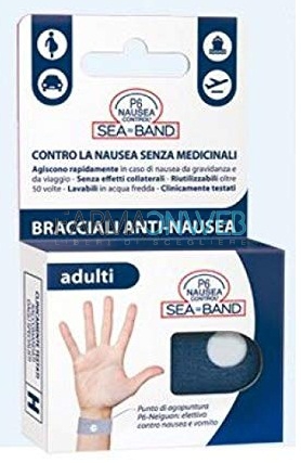 P6 Nausea Control SeaBand Bracciale per Nausea da Viaggio Adulti