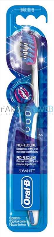 OralB 3D White Luxe Pro Flex Spazzolino Setole Medie