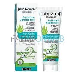 Zuccari AloeVera2 Gel d'Aloe Trattamento Intimo Lenitivo Lubrificante 80 ml