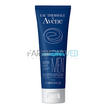 Avene Linea Uomo Fluido Dopobarba Idratante Lenitivo Pelle Sensibile 75 ml