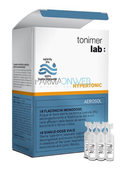 Tonimer Lab Hypertonic Soluzione Aerosol 18 Fiale 3 ml