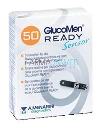 Menarini Diagnostics Linea Controllo Glicemia Glucomen Ready Sensor 50 Strisce