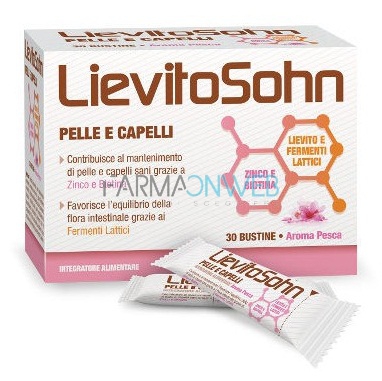 LievitoSohn Linea Pelle e Capelli Integratore Lievito di Birra 30 Bustine