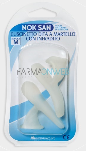 Nok San Cuscinetto Dita a Martello con Infradito Taglia M 2 pezzi