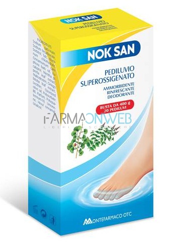 Nok San Pediluvio Superossigenato Rinfrescante al Ginkgo e Menta 400 g