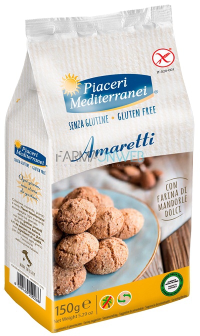 Eurospital Piaceri Mediterranei Amaretti alle Mandorle Senza Glutine 150 g