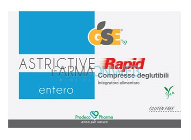GSE Linea Intestino Entero Astrictive Rapid Integratore 24 compresse deglutibili