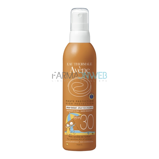 Avene Linea Solare Pelli Sensibili SPF30 Spray Bambini Protezione Media 200 ml