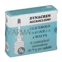 Dynacren Glicerolo Camomilla Malva 6 microclismi