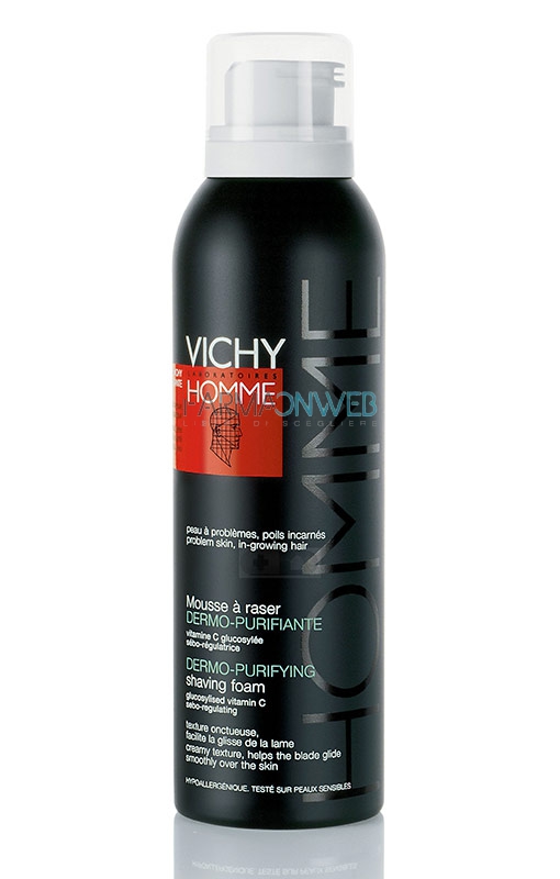 Vichy Homme Mousse Schiuma da Barba Anti-Irritazioni 200 ml