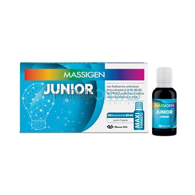 Massigen Linea Tonici Junior Integratore Alimentare 10 Flaconcini 25 ml