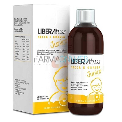 Liberatuss Junior Sciroppo per la Tosse Secca e Grassa 200 ml