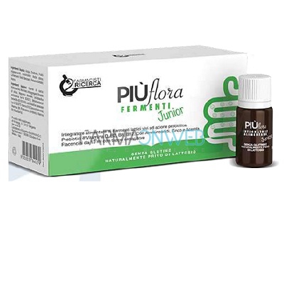 Pi Flora Junior Integratore Alimentare di Fermenti Lattici 10 flaconcini