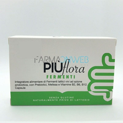 Pi Flora Integratore Alimentare di Fermenti Lattici 30 capsule