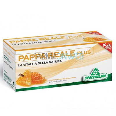 Specchiasol Pappa Reale Plus Integratore Alimentare 12 flaconcini da 10 ml
