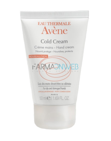 Avene Linea Cold Cream Crema Idratante Nutriente Mani Pelli Sensibili 50 ml