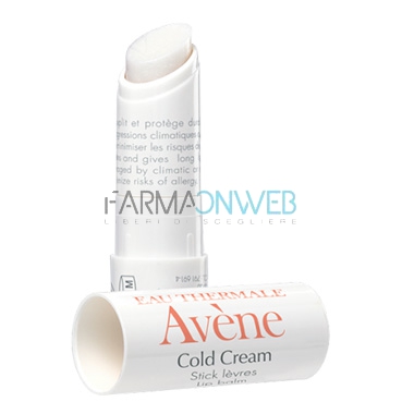 Avene Linea Cold Cream Stick Idratante Nutriente Labbra Pelli Sensibili 4 g