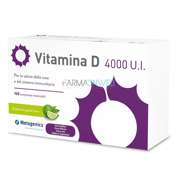 Metagenics Vitamina D 4000 UI Integratore Alimentare 168 compresse
