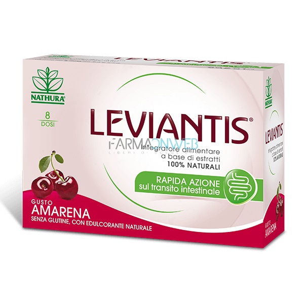 Nathura Leviantis Integratore Alimentare 8 dosi gusto amarena