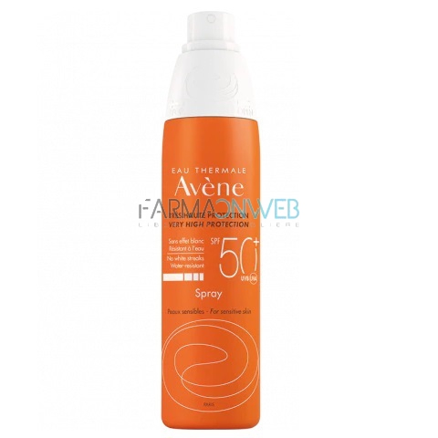 Avene Linea Solare Pelli Sensibili SPF50+ Spray Solare Protezione Alta 200 ml