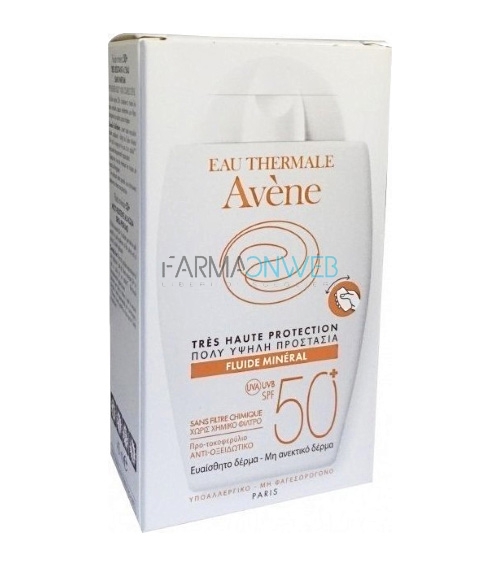 Avene Linea Solare Pelli Intolleranti SPF50+ Fluido Minerale Filtri Fisici 40 ml