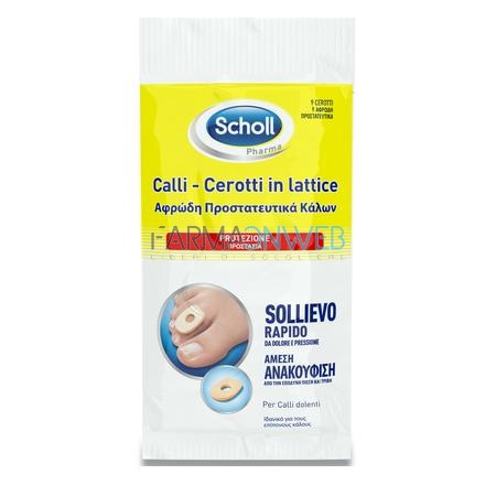 Scholl Linea Benessere dei Piedi Cerotti per Calli Protezione in Lattice