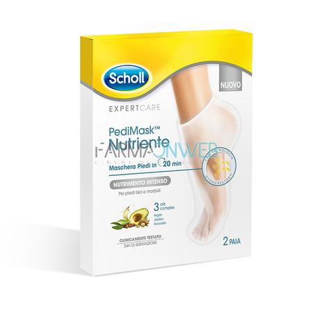 Scholl Linea Expertcare PediMask Maschera Piedi Nutriente 3 oli 2 paia