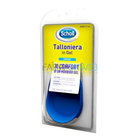 Scholl Linea Benessere dei Piedi Talloniera in gel Misura Grande