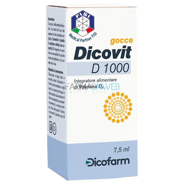 Dicofarm Dicovit D 1000 Integratore Alimentare 7,5 ml