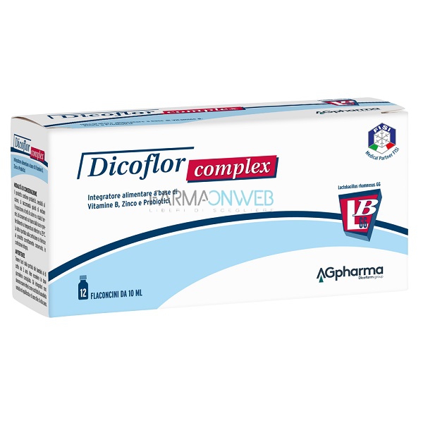 AG Pharma Dicoflor Complex Probiotico 12 flaconcini