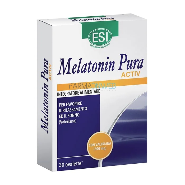 Esi Melatonin Activ 1 mg Integratore Alimentare 30 Ovalette