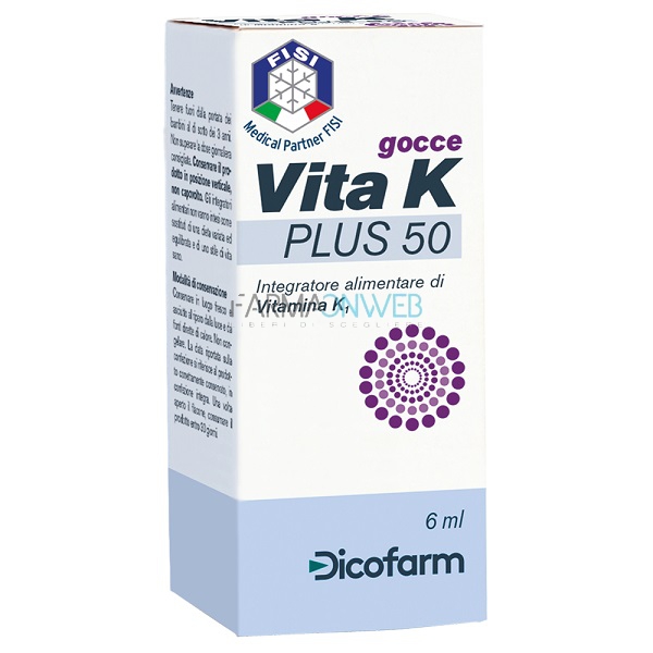 Dicofarm Vita K Plus 50 Gocce Integratore Alimentare 6 ml