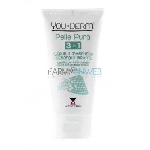 YouDerm Linea Dermatologica Linea Pelle Pura 3 in 1 Maschera Scrub 75 ml