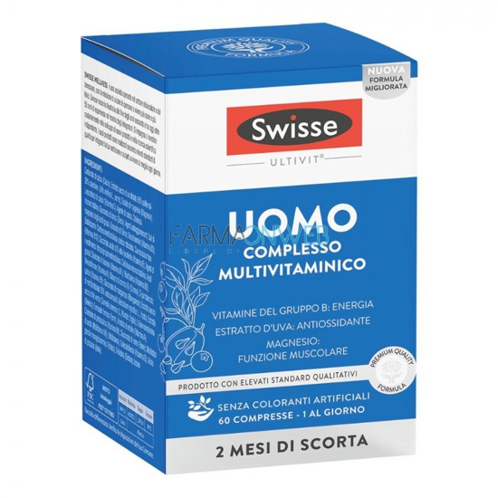Swisse Multivitaminico Uomo Integratore Alimentare 60 compresse