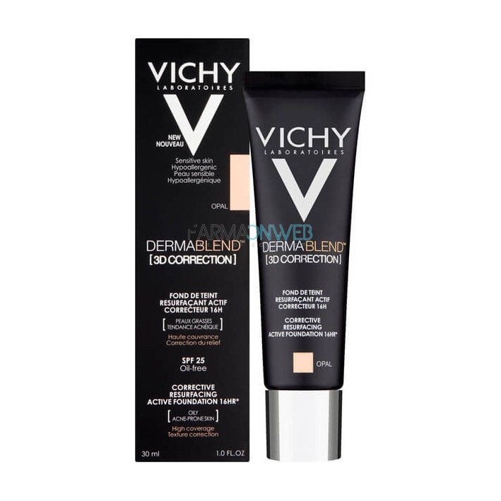 Vichy Dermablend 3D Correction Fondotinta Elevata Coprenza Opale 15 30 ml