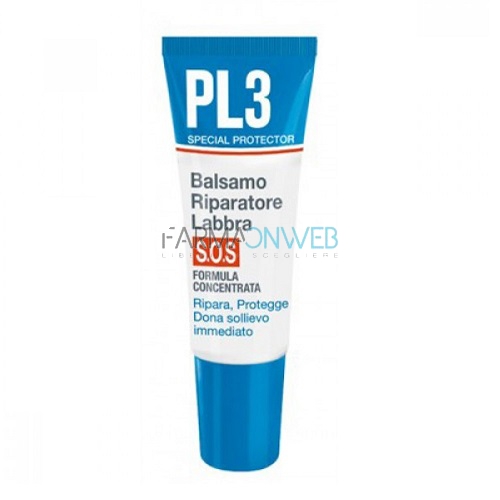 PL3 Linea SOS Balsamo Riparatore Labbra 7,5 ml