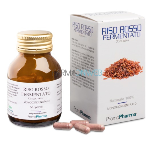 PromoPharma Riso Rosso Fermentato Integratore Alimentare 50 capsule
