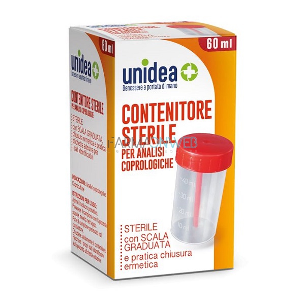 Unidea Contenitore Sterile per Analisi Coprologiche 60 ml