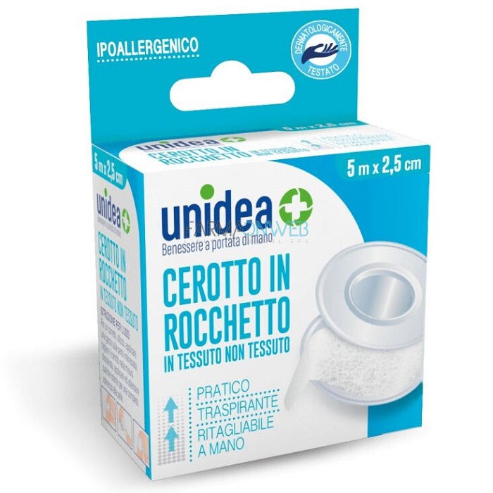 Unidea Cerotto in Rocchetto in Seta Bianca 2,5 cm x 5 m