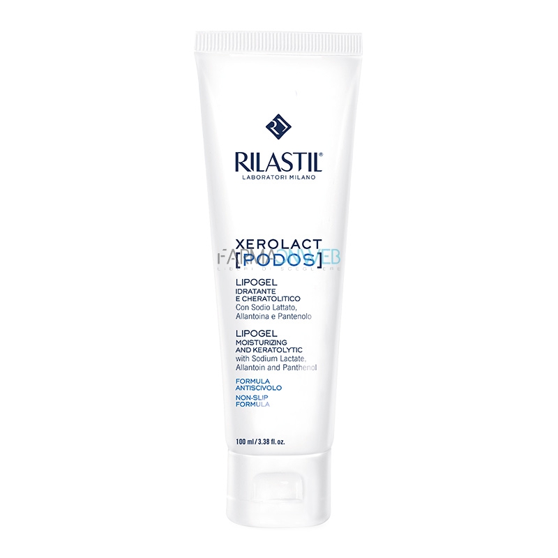 Rilastil Linea Xerolact Podos Lipogel Trattamento Ammorbidente Piedi 100 ml