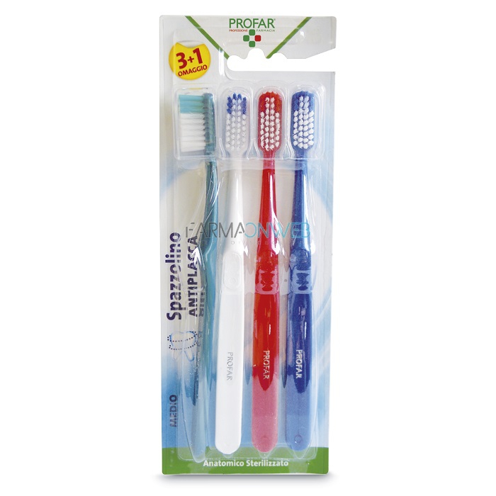Profar Spazzolini Antiplacca 4 pezzi