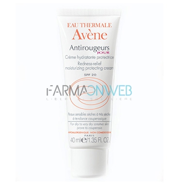 Avene Linea Antirougeurs Trattamento Giorno Protettivo Crema Pelli Secche 40 ml