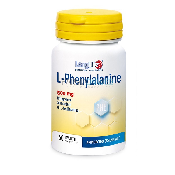 Longlife L-Phenylalanine 500 mg 60 tavolette