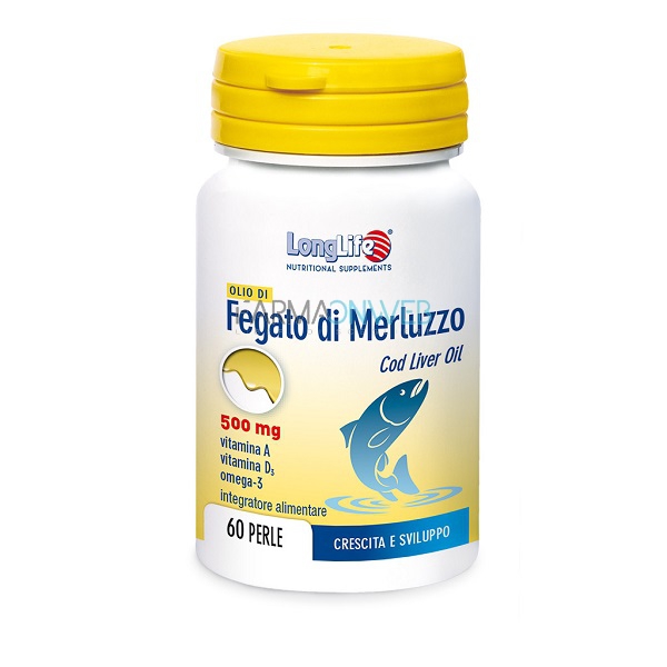 Longlife Olio di Fegato di Merluzzo 500 mg 60 perle