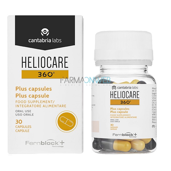 Heliocare 360 Plus Integratore Alimentare 30 Capsule